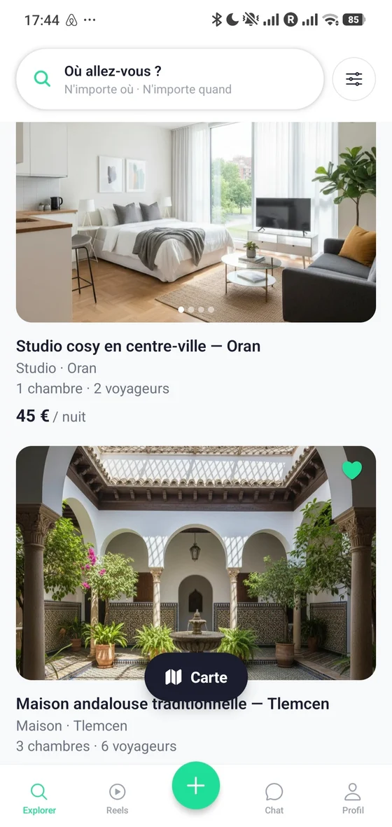 Noumad, short-term rental app